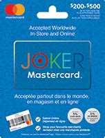 joker mastercard gift card balance.